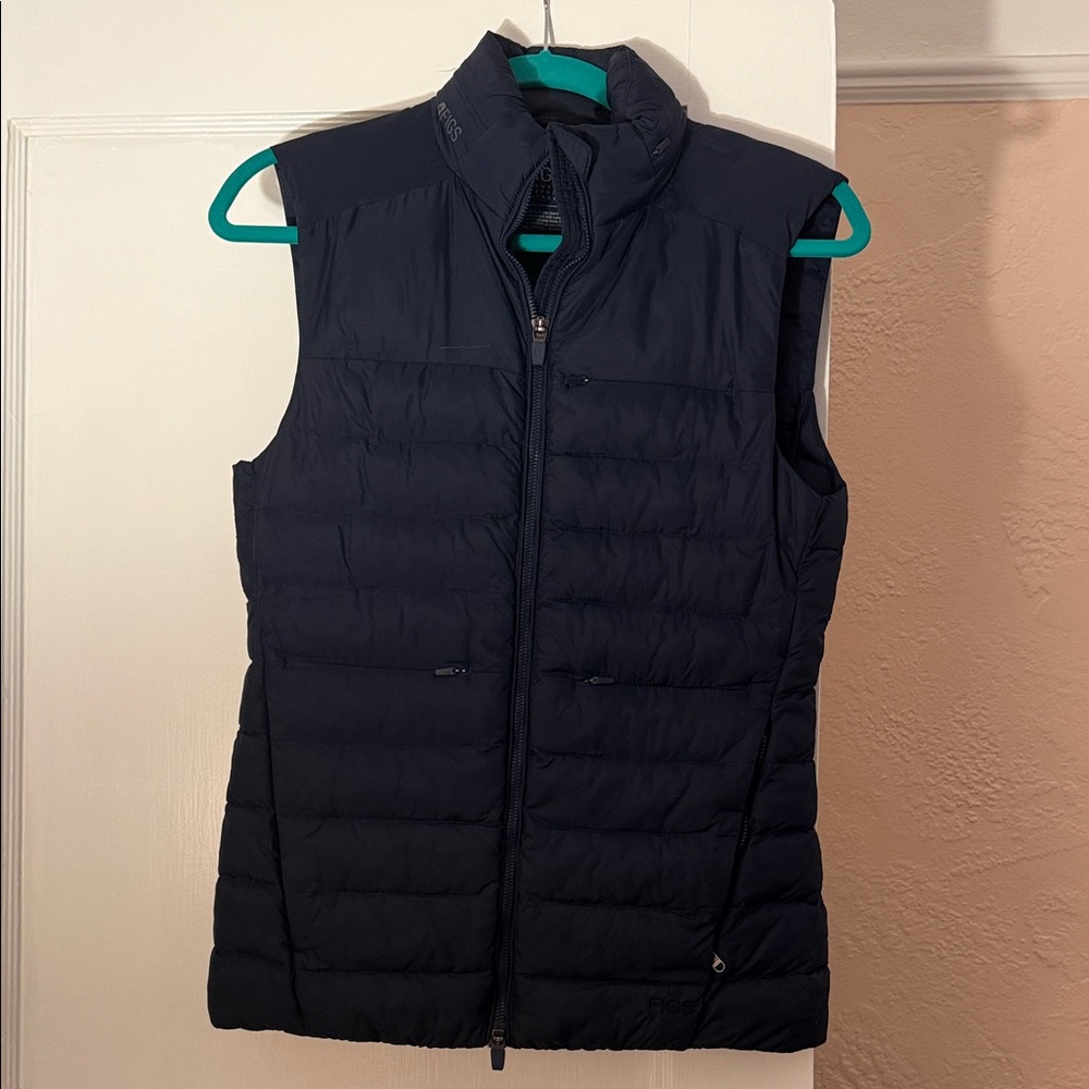 Figs Dark Blue Quilted Vest